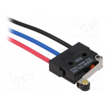 D2SW-01L2M; Microswitch SNAP ACTION; with lever (with roller); SPDT; Pos: 2; OMRON OCB