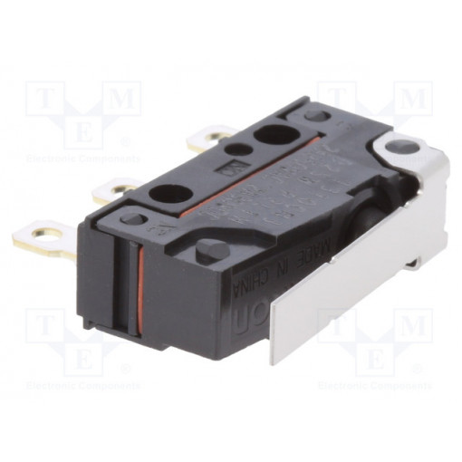 D2SWP2L1H; Microswitch SNAP ACTION; with lever; SPDT; 2A/250VAC; ON-(ON); OMRON OCB