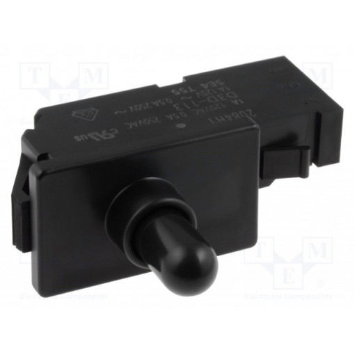 D3D-113; Switch: door; Pos: 2; SPDT; 0.5A/250VAC; black; Leads: spring clamps; OMRON OCB D3D-113; Switch: door; Pos: 2; SPDT; 0.5A/250VAC; black; Leads: spring clamps; OMRON OCB