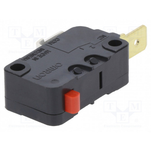 D3V162C5; Microswitch SNAP ACTION; without lever; SPST-NC; 16A/250VAC; OMRON OCB