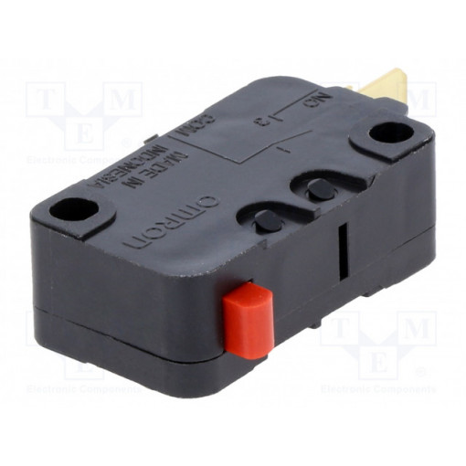 D3V16G3C25; Microswitch SNAP ACTION; without lever; SPST-NO; 16A/250VAC; OMRON OCB