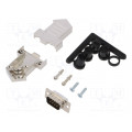 6355-0072-01; D-Sub; PIN: 9; plug; male; soldering; for cable; black; ENCITECH