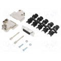 L17D45PK-M-15+L77SDA15S; D-Sub; PIN: 15; female; angled 45°; soldering; for cable; UNC4-40; AMPHENOL L17D45PK-M-15+L77SDA15S; D-Sub; PIN: 15; female; angled 45°; soldering; for cable; UNC4-40; AMPHENOL