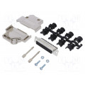 L17D45PK-M-25+L77DB25SST; D-Sub; PIN: 25; female; angled 45°; screw terminal; for cable; AMPHENOL L17D45PK-M-25+L77DB25SST; D-Sub; PIN: 25; female; angled 45°; screw terminal; for cable; AMPHENOL