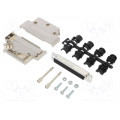 L17D45PK-M-37+L77SDC37S; D-Sub; PIN: 37; female; angled 45°; soldering; for cable; UNC4-40; AMPHENOL L17D45PK-M-37+L77SDC37S; D-Sub; PIN: 37; female; angled 45°; soldering; for cable; UNC4-40; AMPHENOL