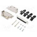 L17D45PK-M-37+L77HDC62S; D-Sub HD; PIN: 62; female; angled 45°; soldering; for cable; AMPHENOL L17D45PK-M-37+L77HDC62S; D-Sub HD; PIN: 62; female; angled 45°; soldering; for cable; AMPHENOL