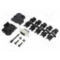 L17D45PK-P-09+L77DE09SST; D-Sub; PIN: 9; female; angled 45°; screw terminal; for cable; AMPHENOL L17D45PK-P-09+L77DE09SST; D-Sub; PIN: 9; female; angled 45°; screw terminal; for cable; AMPHENOL