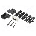 L17D45PK-P-09+L77SDE09S; D-Sub; PIN: 9; female; angled 45°; soldering; for cable; gold flash; AMPHENOL L17D45PK-P-09+L77SDE09S; D-Sub; PIN: 9; female; angled 45°; soldering; for cable; gold flash; AMPHENOL