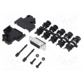 L17D45PK-P-15+L77DA15SST; D-Sub; PIN: 15; female; angled 45°; screw terminal; for cable; AMPHENOL L17D45PK-P-15+L77DA15SST; D-Sub; PIN: 15; female; angled 45°; screw terminal; for cable; AMPHENOL