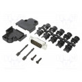 L17D45PK-P-15+L717DA15PST; D-Sub; PIN: 15; male; angled 45°; screw terminal; for cable; AMPHENOL L17D45PK-P-15+L717DA15PST; D-Sub; PIN: 15; male; angled 45°; screw terminal; for cable; AMPHENOL