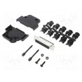 L17D45PK-P-25+L77DB25SST; D-Sub; PIN: 25; female; angled 45°; screw terminal; for cable; AMPHENOL L17D45PK-P-25+L77DB25SST; D-Sub; PIN: 25; female; angled 45°; screw terminal; for cable; AMPHENOL
