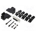 L17D45PK-P-15+L77HDA26S; D-Sub HD; PIN: 26; female; angled 45°; soldering; for cable; AMPHENOL L17D45PK-P-15+L77HDA26S; D-Sub HD; PIN: 26; female; angled 45°; soldering; for cable; AMPHENOL
