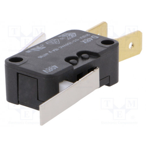 D489-V3LD; Microswitch SNAP ACTION; SPDT; 21A/250VAC; 8A/250VDC; ON-(ON); CHERRY