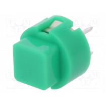 D6C50F1LFS; Switch: keypad; Pos: 2; SPST-NO; 0.01A/32VDC; green; THT; 1.3N; C&K