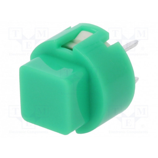 D6C50F1LFS; Switch: keypad; Pos: 2; SPST-NO; 0.01A/32VDC; green; THT; 1.3N; C&K