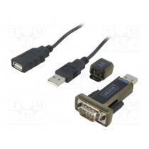 DA-70167; Adapter USB-RS232; D-Sub 9pin plug,USB A plug; USB 2.0; DIGITUS