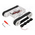 DAGU-RS011-2; Tracked chassis; white; 245x225x75mm; 7.2VDC; Mot.qty: 2; POLOLU