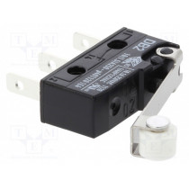 DB2C-B1RC; Microswitch SNAP ACTION; with roller; SPDT; 10A/250VAC; ON-(ON); CHERRY