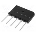 DBI25-18A; Three-phase bridge rectifier; Urmax: 1.8kV; If: 25A; Ifsm: 370A; DIOTEC SEMICONDUCTOR DBI25-18A; Three-phase bridge rectifier; Urmax: 1.8kV; If: 25A; Ifsm: 370A; DIOTEC SEMICONDUCTOR