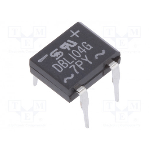DBL104G-C1; Single-phase bridge rectifier; Urmax: 400V; If: 1A; Ifsm: 40A; DBL; TAIWAN SEMICONDUCTOR