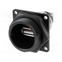 DCP-USBAT-USBB; Socket; adapter; USB A socket-front,USB B socket-back; USB 2.0; SWITCHCRAFT DCP-USBAT-USBB; Socket; adapter; USB A socket-front,USB B socket-back; USB 2.0; SWITCHCRAFT