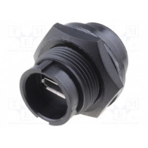 DCP-USBCB-SC; Socket; USB B micro; Data-Con-X; soldering; USB 2.0; IP67,IP68; SWITCHCRAFT DCP-USBCB-SC; Socket; USB B micro; Data-Con-X; soldering; USB 2.0; IP67,IP68; SWITCHCRAFT