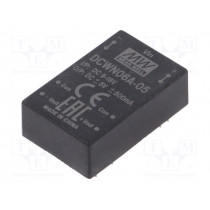 DCWN06A-05; Converter: DC/DC; 6W; Uin: 9÷18V; Uout: 5VDC; Uout2: -5VDC; DIP24; MEAN WELL