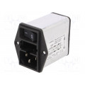 3-102-852; Connector: AC supply; socket; male; 6A; 250VAC; IEC 60320; -25÷85°C; SCHURTER