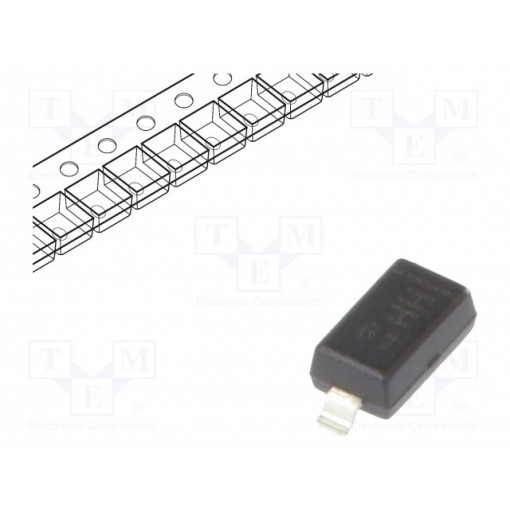 DDZ9689-7; Diode: Zener; 0.5W; 5.1V; SMD; reel,tape; SOD123; single diode; DIODES INCORPORATED