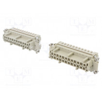 DE-048-FS; Connector: HDC; contact insert; female; DE; PIN: 48; 48+PE; 16A; 500V; DEGSON ELECTRONICS