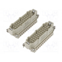 DE-048-MS; Connector: HDC; contact insert; male; DE; PIN: 48; 48+PE; 16A; 500V; DEGSON ELECTRONICS