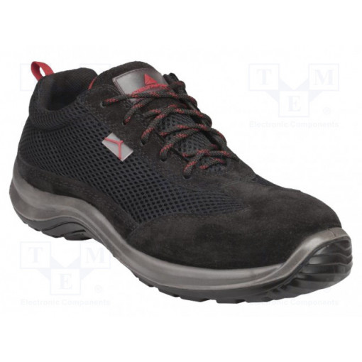 ASTISPNO45; Shoes; Size: 45; black; Mat: polyester,suede split leather; DELTA PLUS