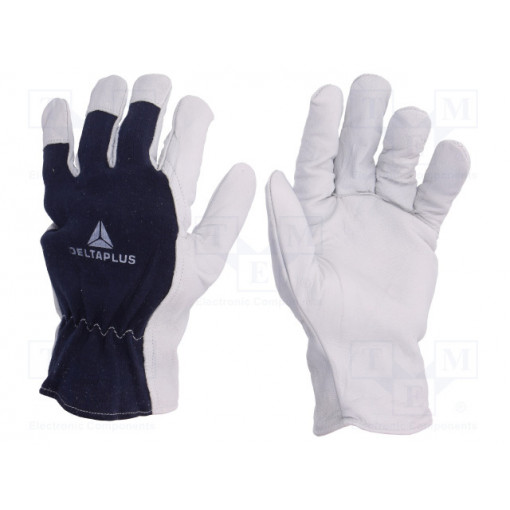 CT402BL09; Protective gloves; Size: 9; natural leather; CT402; DELTA PLUS