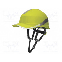 DIAM5UPJAFL; Protective helmet; Size: 55-62mm; yellow; CE,EN 397,EN 50365; DELTA PLUS