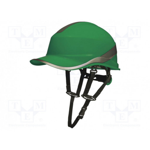 DIAM5UPVEFL; Protective helmet; Size: 55-62mm; green; CE,EN 397,EN 50365; 1kV; DELTA PLUS