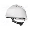 QUARUP4BC; Protective helmet; adjustable; Size: 53-63mm; white; -30÷50°C; 1kV; DELTA PLUS