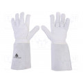 TIG15K08; Protective gloves; Size: 8; natural leather; TIG15K; DELTA PLUS
