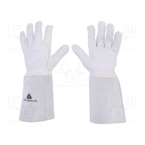 TIG15K08; Protective gloves; Size: 8; natural leather; TIG15K; DELTA PLUS