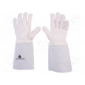 TIG15K09; Protective gloves; Size: 9; natural leather; TIG15K; DELTA PLUS