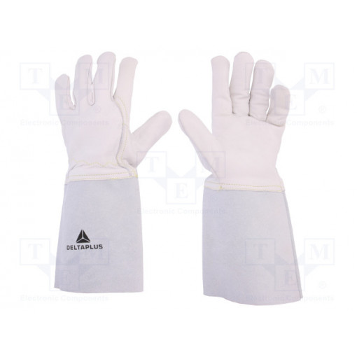 TIG15K09; Protective gloves; Size: 9; natural leather; TIG15K; DELTA PLUS