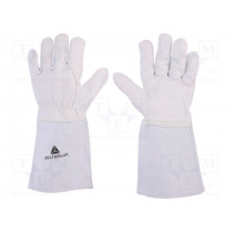 TIG15K10; Protective gloves; Size: 10; natural leather; TIG15K; DELTA PLUS