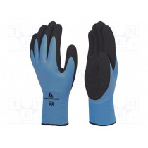 VV736BL09; Protective gloves; Size: 9; light-blue; acrylic,latex,polyamide; DELTA PLUS