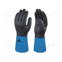 VV836BL11; Protective gloves; Size: 11; light-blue; acrylic,latex,polyamide; DELTA PLUS