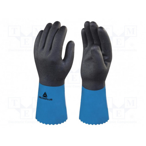 VV836BL11; Protective gloves; Size: 11; light-blue; acrylic,latex,polyamide; DELTA PLUS