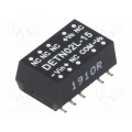 DETN02L-15; Converter: DC/DC; 2W; Uin: 4.5÷5.5V; Uout: 15VDC; Uout2: -15VDC; SMD; MEAN WELL