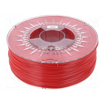 ASA 1,75 RED; Filament: ASA; 1.75mm; red; Printing temp: 230÷240°C; 1kg; ±0,05mm; DEVIL DESIGN