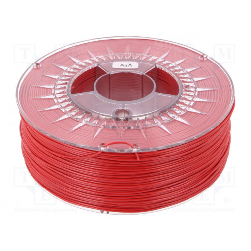 ASA 1,75 RED; Filament: ASA; 1.75mm; red; Printing temp: 230÷240°C; 1kg; ±0,05mm; DEVIL DESIGN ASA 1,75 RED; Filament: ASA; 1.75mm; red; Printing temp: 230÷240°C; 1kg; ±0,05mm; DEVIL DESIGN