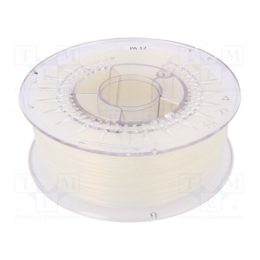 PA12 1,75 NATURAL; Filament: PA 12; 1.75mm; natural; Printing temp: 240÷270°C; 1kg; DEVIL DESIGN PA12 1,75 NATURAL; Filament: PA 12; 1.75mm; natural; Printing temp: 240÷270°C; 1kg; DEVIL DESIGN