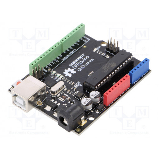 DFR0216; Controller; Arduino; ATMEGA328; 7÷12VDC; PWM: 6; Anal.in: 6; DFROBOT DFR0216; Controller; Arduino; ATMEGA328; 7÷12VDC; PWM: 6; Anal.in: 6; DFROBOT