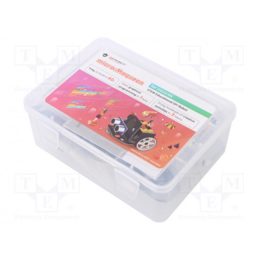 ROB0148; Wheeled chassis; 3.5÷5VDC; Man.series: micro:  Maqueen; Mot.qty: 2; DFROBOT